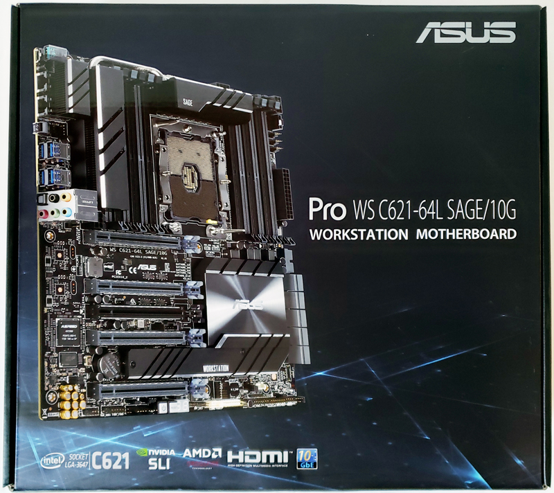 ASUS Pro WS C621 64L SAGE 10G Box Front