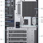 Dell EMC PowerEdge T40 Rear Labeled