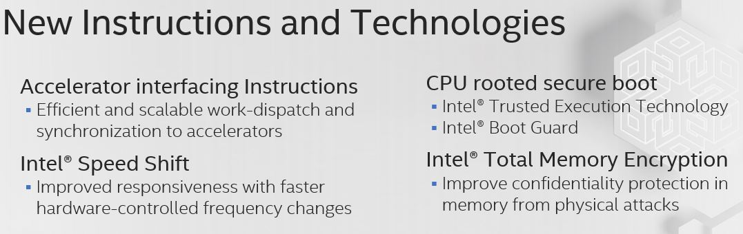 Intel Tremont New Instructions And Technology