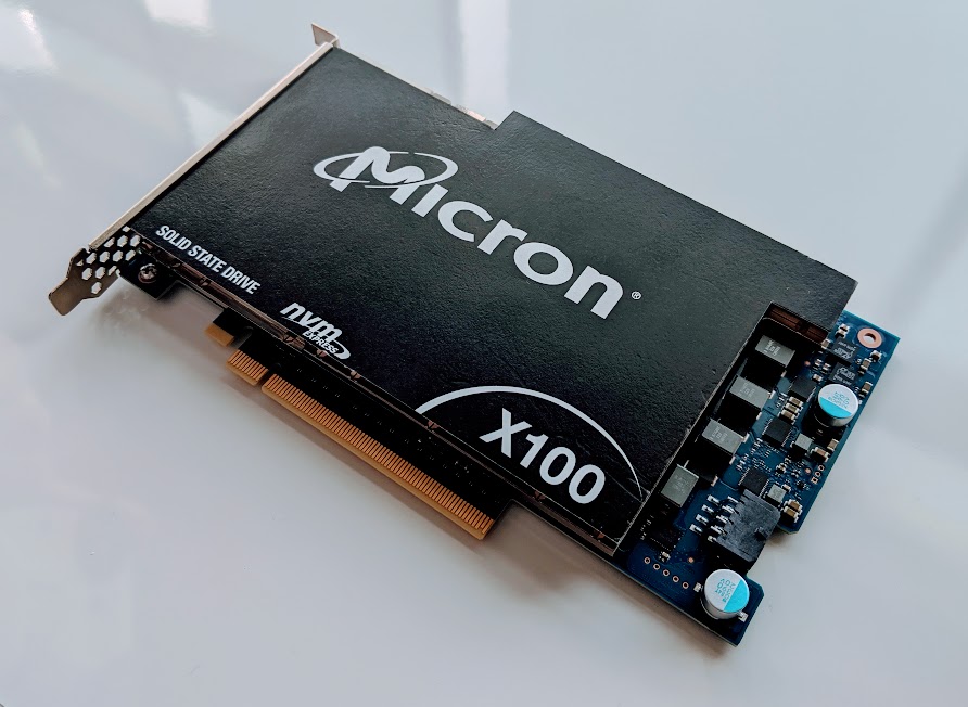 Micron X100 3D PCIe x16 NVMe SSD -