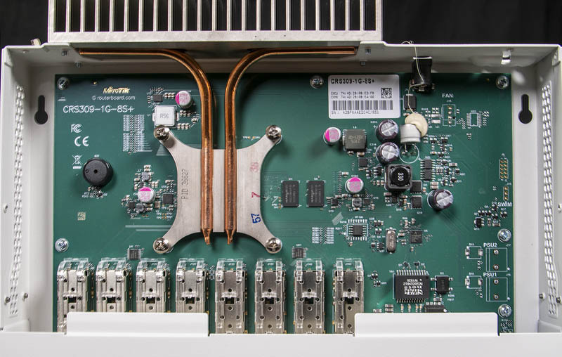 MikroTik CRS309 1G 8S Plus Internal View