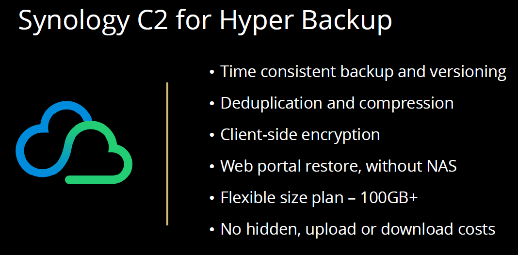 Synology Hyper Backup C2 At Synology 2020