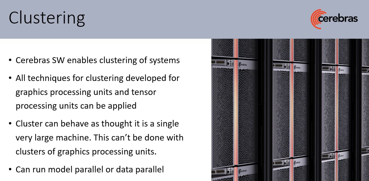 Cerebras CS 1 Clustering