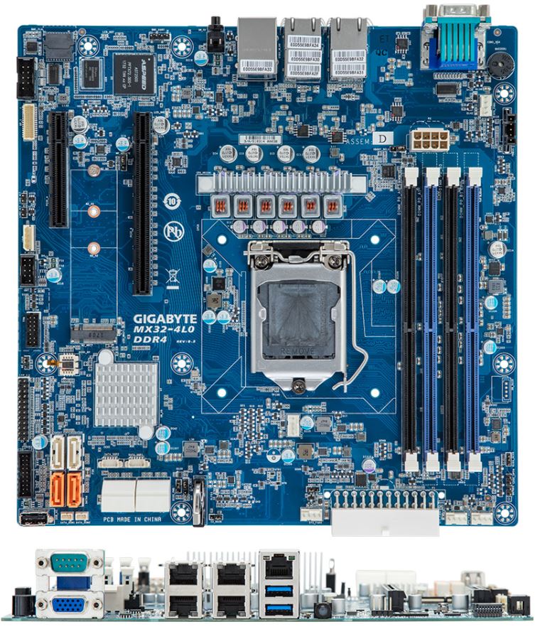Gigabyte MX32 4L0 Overview And Rear IO