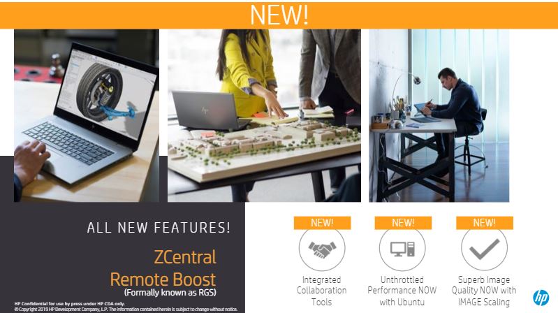 HP ZCentral Remote Boost New Features