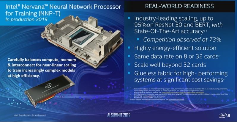 Intel AI Summit 2019 NNP T Efficient