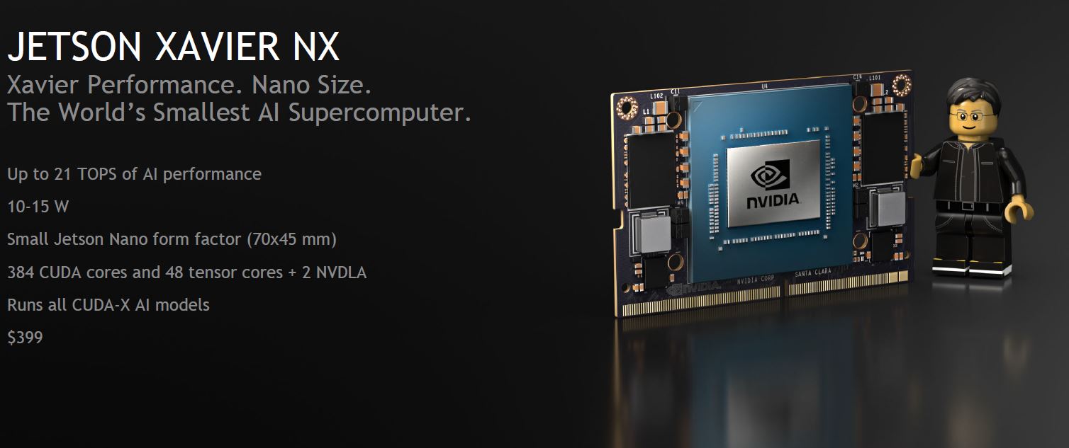 NVIDIA Jetson Xavier NX Key Specs