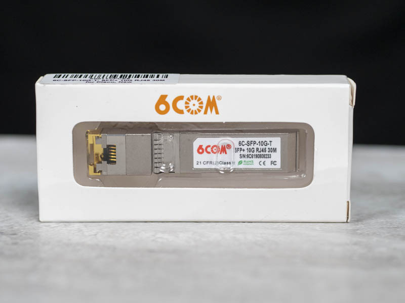 6COM 6C SFP 10G T Adapter In Box