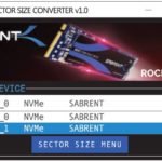 Sabrent Rocket 4 1TB Sector Size Converter