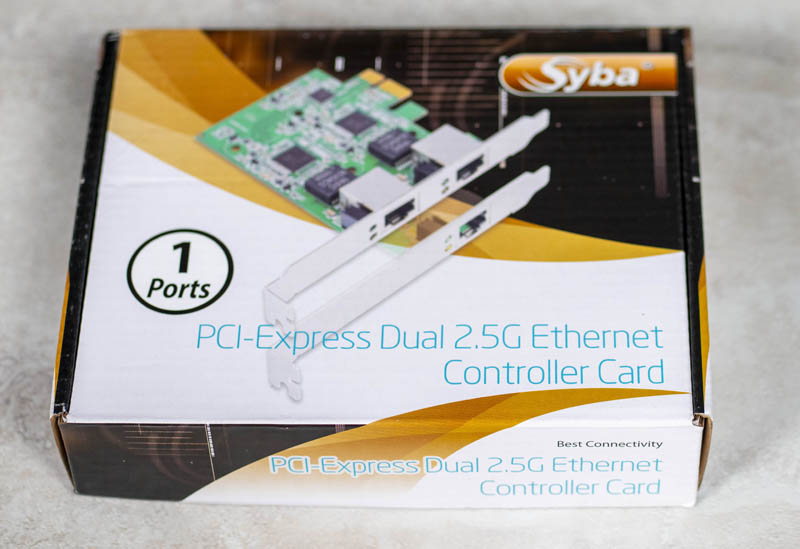 Syba PCI Express Dual 2.5G Etherenet Controller Card 1 Ports Box