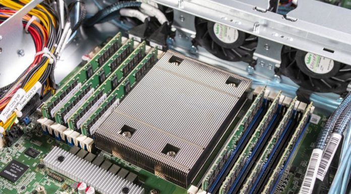 Tyan Transport SX TS65A-B8036 2U 28-bay AMD EPYC Server Review Tyan TS65A B8036 AMD EPYC CPU Heatsink And Memory