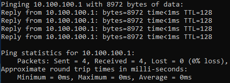 6COM 10Gbase T Jumbo Frame Support