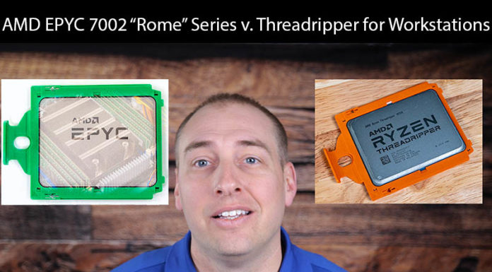 AMD EPYC 7002 Rome v Threadripper for Workstations AMD EPYC 7002 Series Rome For The Workstation Versus 3rd Gen Threadripper Web Cover