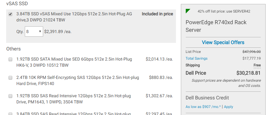 Dell VSAS SSD