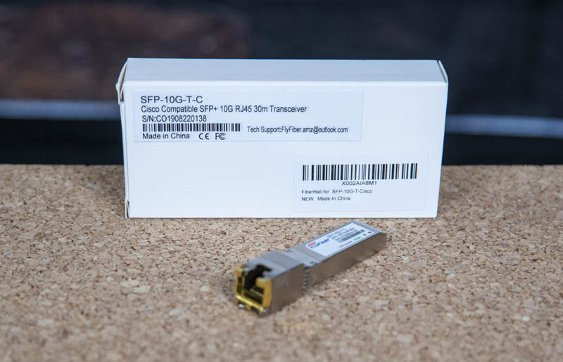 FlyFiber SFP 10G T C Box Label