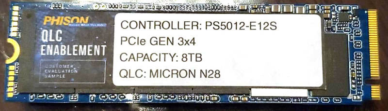 Phison E12 Based 8TB M.2 NVMe SSD