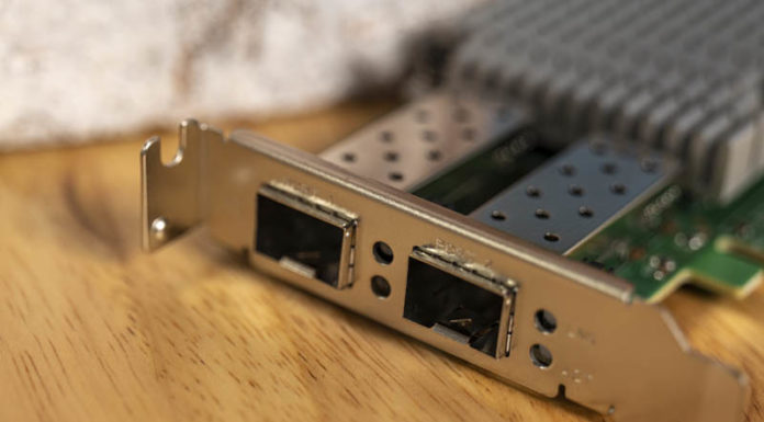 Supermicro AOC-S25G-i2S Review Dual Port 25GbE NIC Supermicro AOC S25G I2S Port View