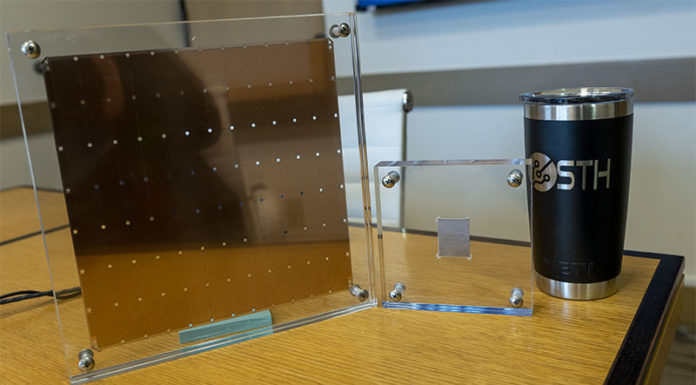 Cerebras Wafer Scale Engine Gen2 7nm 2.6T Transistors Cerebras WSE Tesla V100 Side By Side