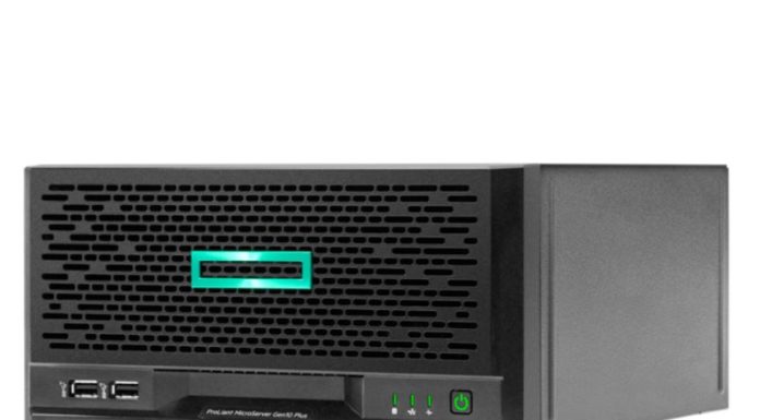 HPE ProLiant MicroServer Gen10 Plus is Worth Getting Excited About HPE ProLiant MicroServer Gen10 Front Three Quarters