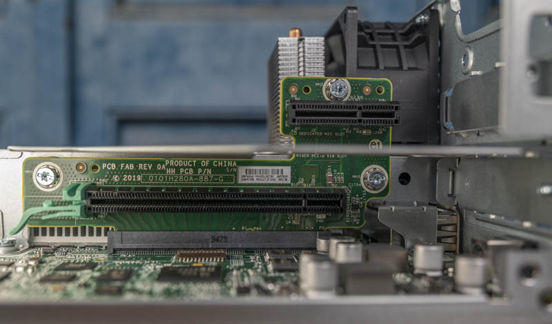 HPE ProLiant MicroServer Gen10 Plus PCIe And ILO Riser Installed
