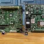 HPE ProLiant MicroServer Gen10 And Plus Motherboards Side By Side