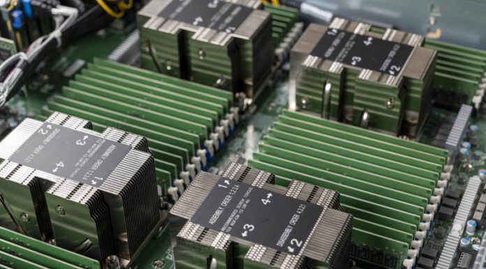 Why All Servers Are Not 4-Socket Servers Supermicro 2049P TN8R CPU Area Light