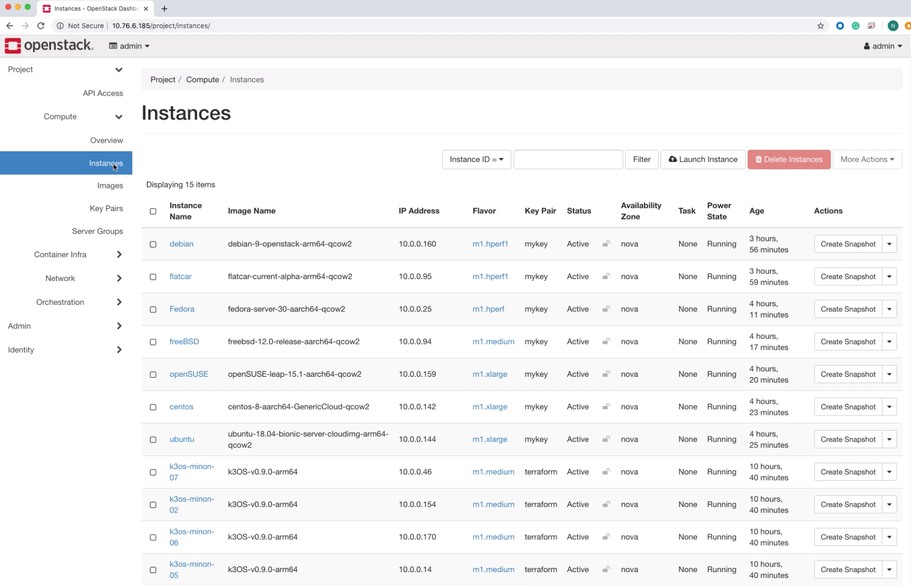 Ampere Altra 2P OpenStack Instances