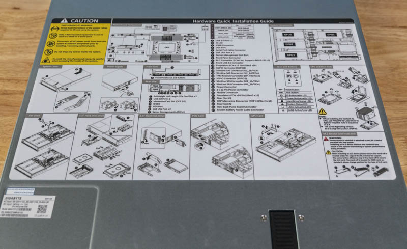 Gigabyte G242 Z10 Top Cover Service Guide