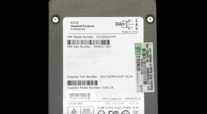 HPE Issues HPD7 Fix for SSDs That Will Fail at 40000 Hours HPE 846432 B21 EO1600JVYPP 1.6TB SAS SSD
