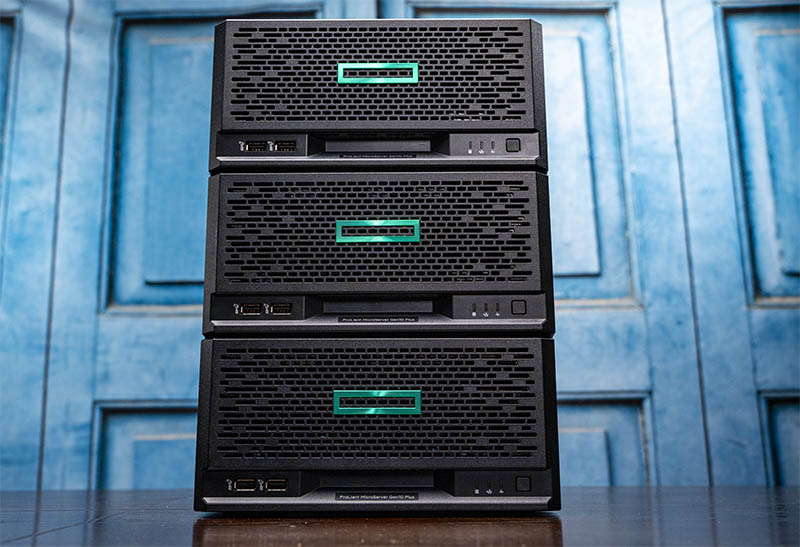 HPE ProLiant MicroServer Gen10 Plus 3 Node Cluster