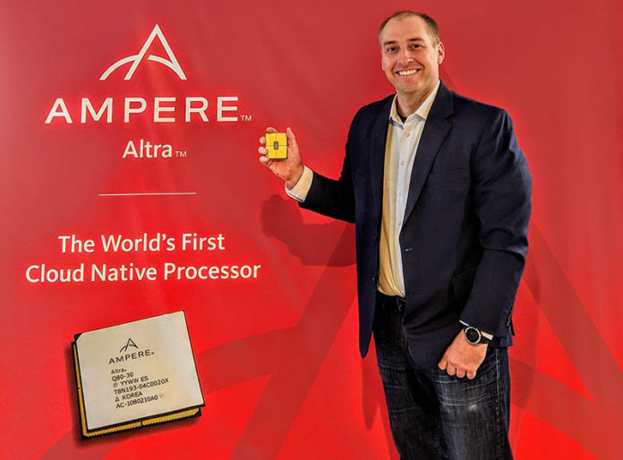Patrick With Ampere Altra 80 Core In Hand At Ampere HQ Cover
