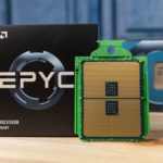 AMD EPYC 7F52 Back Of Chip And Boxes
