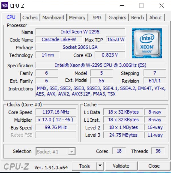 BOXX APEXX W3 Class Intel Xeon W2295 18 Core