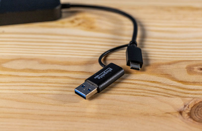 Plugable USB 3 2.5GbE Adapter In USB C And Type A Adapter