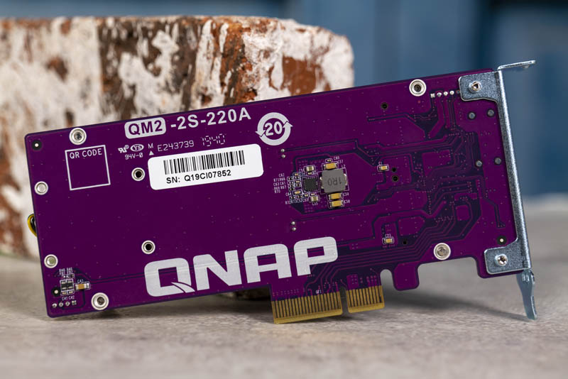 QNAP QM2 2S 220A Dual M.2 SATA SSD PCIe Card Front