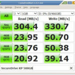 SecureDrive KP 500GB CrystalDiskMark
