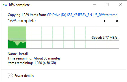 X470D4U BMC Copy Speed