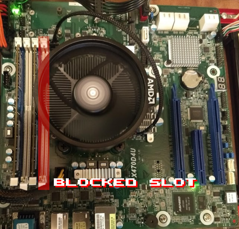 X470D4U Blocked Slot