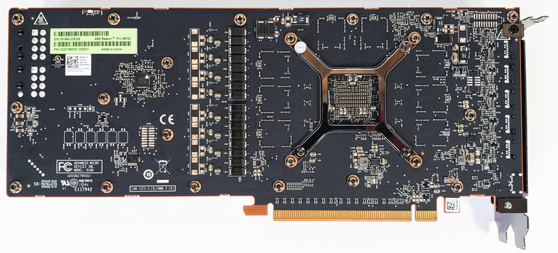 AMD Radeon Pro W5700 Back