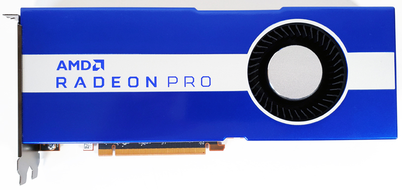 AMD Radeon Pro W5700 Front