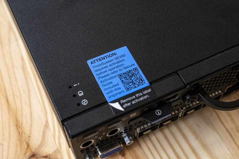 Lenovo ThinkSystem SE350 Activation Sticker