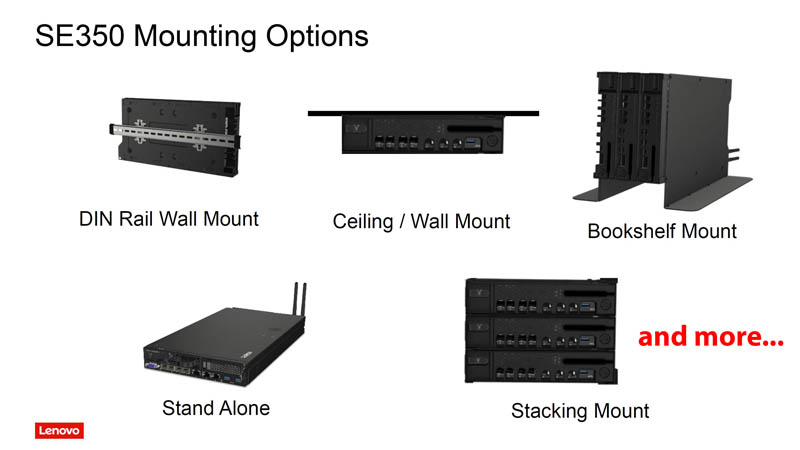 Lenovo ThinkSystem SE350 Mounting Solutions