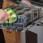 NVIDIA HGX 2 Tesla A100 Edition With Jensen Huang Oven PCIe And Power Side