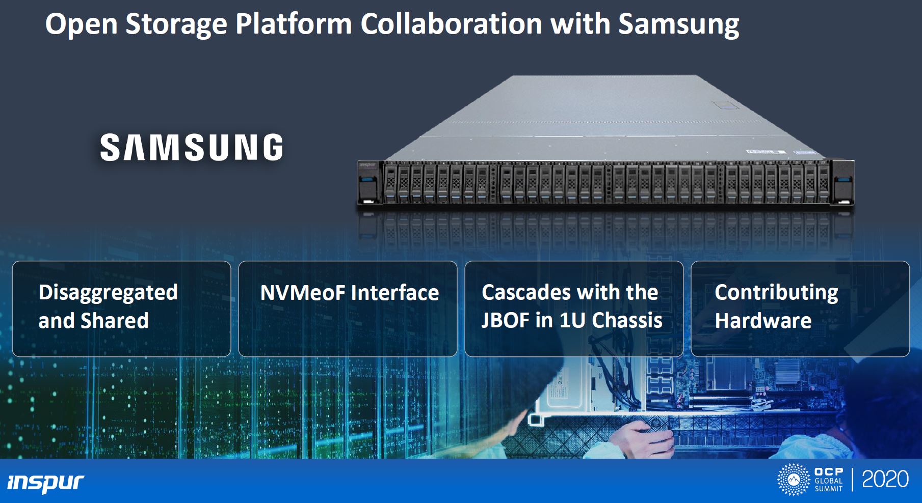 OCP 2020 Inspur Samsung 1U NVMeoF Design