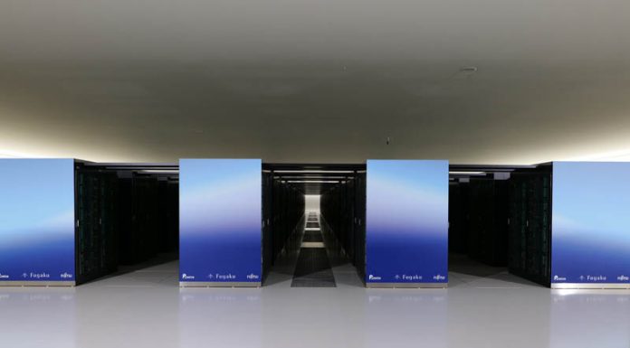 Supercomputer Fugaku by Fujitsu and RIKEN Revealed at No. 1 Fujitsu RIKEN Fugaku Aisle