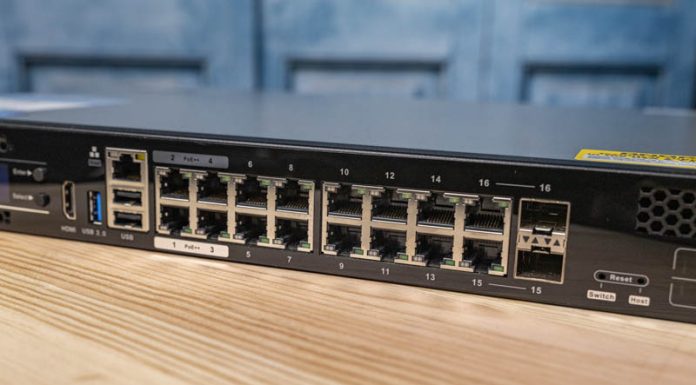 Our SwitchNAServer or QNAP QGD-1600P Review QNAP QGD 1600P Front 10x 1GbE PoE Plus Ports