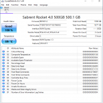 Rocket NVMe 4.0 500GB CrystalDiskInfo