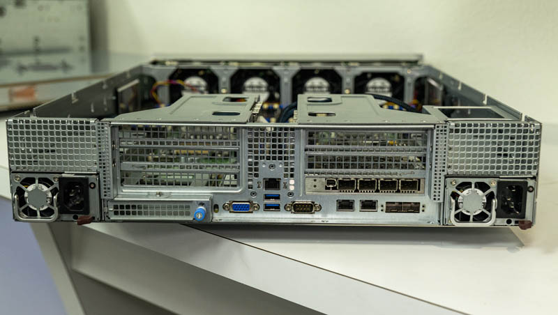 Supermicro SYS 240P TNRT Rear View