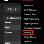 pfSense Routing Navigation