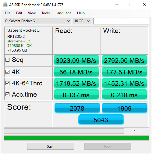 Rocket Q 8TB ASSSD 10GB